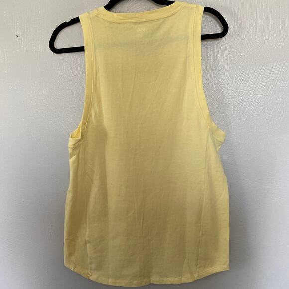 DSG Men's Yellow Crewneck Basic Tank Front Kangaroo Two Zipper Pocket Small NWOT - Picture 8 of 9